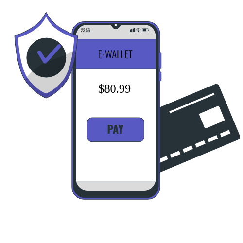 E-Wallet illustration white